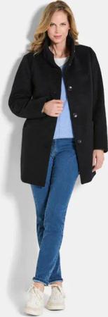 Wollmantel - schwarz - Gr. 22 von Goldner Fashion