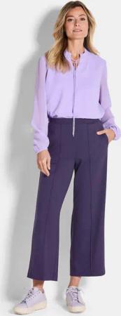 Jersey-Culotte VERA mit Biesen - lila - Gr. 22 von Goldner Fashion