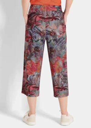 Culotte VERA aus Viskose-Jersey - bunt / gemustert - Gr. 54 von Goldner Fashion