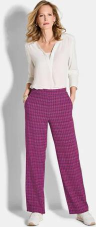 Druckhose VERA - beere / gemustert - Gr. 19 von Goldner Fashion