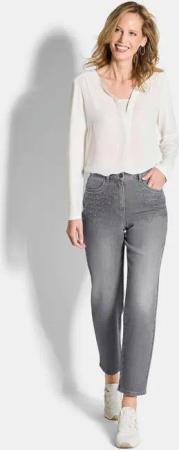 Jeans SARA mit Glitzersteinchen - grau - Gr. 21 von Goldner Fashion