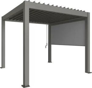 Biohort Rollo ", Sonnenschutz für 4m-Seite von biohort Pergola", Lichtschutz, Sonnen- und Blendschutz mit ZIP-Funktion, stufenlos verstellbar