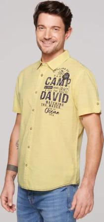 CAMP DAVID Kurzarmhemd, aus Baumwolle
