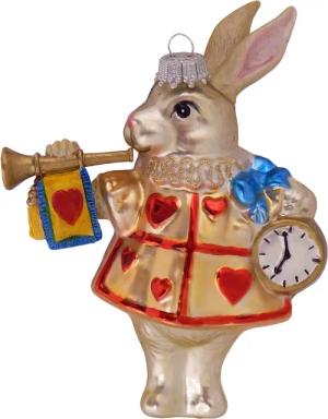Krebs Glas Lauscha Christbaumschmuck "CBK70208, Weihnachtsdeko, Christbaumschmuck", (1 tlg.), Kaninchen aus Glas