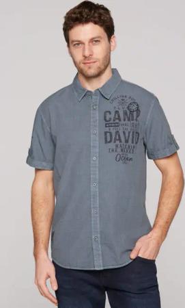 CAMP DAVID Kurzarmhemd, aus Baumwolle