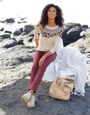 heine Strickpullover "Druck-Pullover"