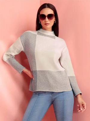 heine Stehkragenpullover "Jacquard-Pullover"