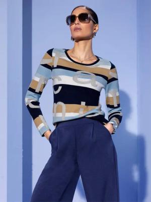 creation L Jacquardpullover "Jacquard-Pullover"