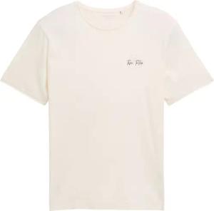 TOM TAILOR Herren T-Shirt mit Print, braun, Uni, Gr. XXL