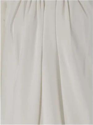 Sportmax - Long Viscose Mini Dress - Größe M - white