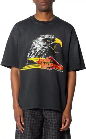 Amiri - AMIRI EAGLE OVERSIZED TEE BLACK - Größe S - black