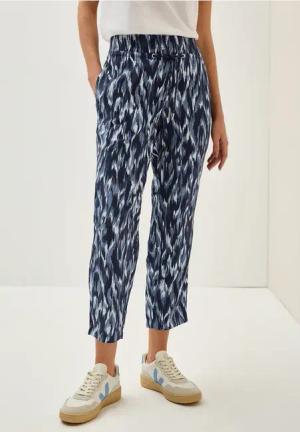 Cecil Damen Loose Fit Hose in Blau, Gr: S