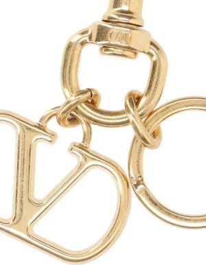 Valentino Garavani Schlüssel- & Taschenanhänger - Vlogo Signature Keychain – Gold - Gr. unisize - in Gold - für Damen