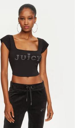 Juicy Couture Bluse Regal JCBCT224831 Schwarz Slim Fit