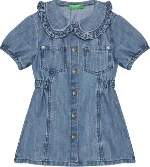 United Colors Of Benetton Jeanskleid 41DWGV029 Blau Regular Fit