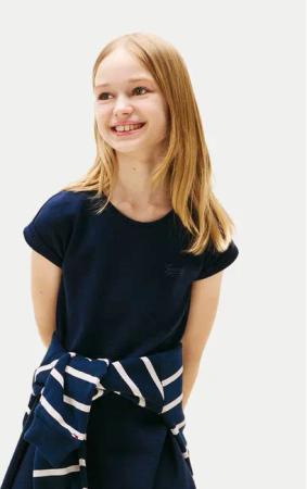 Tommy Hilfiger Kleid für den Alltag Spacer KG0KG08706 S Dunkelblau Regular Fit