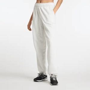 New Balance Sport Essentials Damen Hosen - Grau - Größe L - Baumwoll-Jersey
