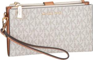 Michael Kors Jet Set Double Zip MK SIG  in Weiß (0.7 Liter), Abendtasche & Clutch