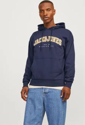 Jack & Jones Kapuzensweatshirt "JJECALEB VARSITY SWEAT HOOD NOOS"