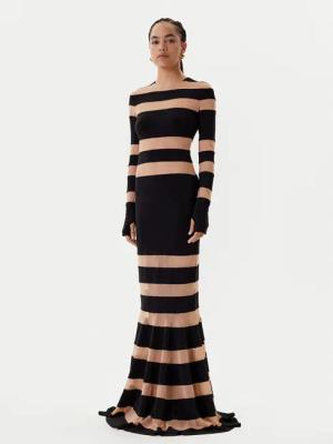NORMA KAMALI Abendkleid KK3243PM808239 Schwarz Slim Fit