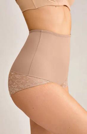 High-Waist Shapewear-Slips mit Spitzendetails