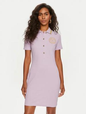 Versace Jeans Couture Kleid für den Alltag 76HAOT03 Violett Regular Fit