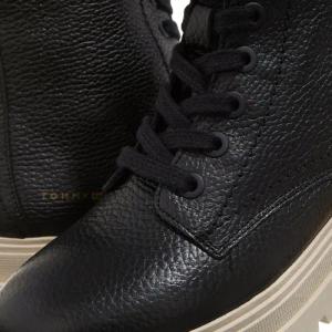 Tommy Hilfiger Stiefel & Boots - Monochromatic Lace Up Boot - Gr. 42 (EU) - in Schwarz - für Damen