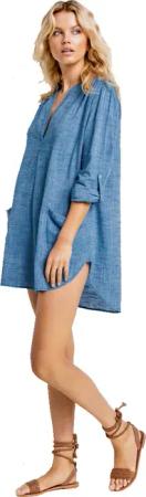 Seafolly - Boyfriend Beach Shirt Damen chambray