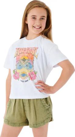 Rip Curl - Barrelled Crop T-Shirt Mädchen weiß