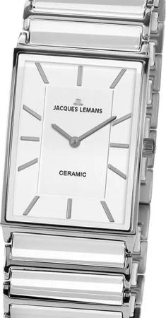 Jacques Lemans 1-1651E York Keramik Damenuhr 20mm 5ATM