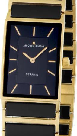 Jacques Lemans 1-1651D York Keramik Damenuhr 20mm 5ATM