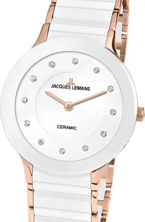Jacques Lemans 1-1856H Dublin Keramik Damenuhr 32mm 5ATM