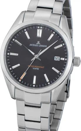 Jacques Lemans 1-1859E Derby Herrenuhr 40mm 10ATM