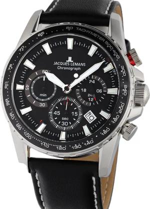 Jacques Lemans 1-2099A Liverpool Chronograph Herrenuhr 42mm 10ATM