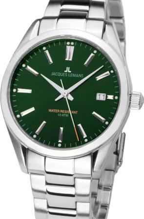 Jacques Lemans 1-1859H Derby Herrenuhr 40mm 10ATM