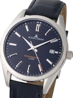 Jacques Lemans 1-1859C Derby Herrenuhr 40mm 10ATM