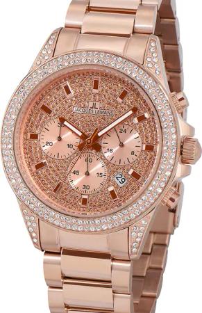 Jacques Lemans 1-2051B La Passion Chronograph Unisex Uhr Damen
