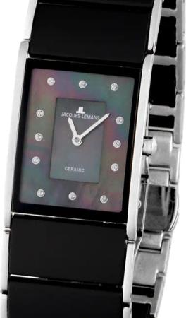 Jacques Lemans 1-1940F Dublin Keramik Damenuhr 24 x 28 mm