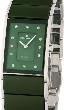 Jacques Lemans 1-1940I Dublin Keramik Damenuhr 24 x 28 mm