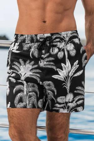 Tropische Herren-Badehose mit Palmenmuster