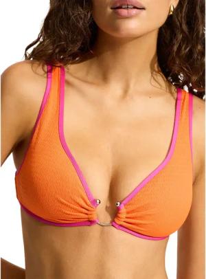 Seafolly - Beach Bound Ring Front Tank Bikini Top Damen turmeric