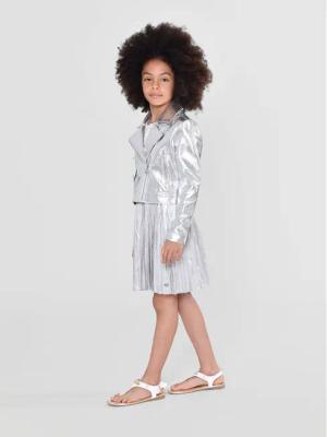 MICHAEL KORS KIDS Jacke aus Kunstleder R16123 S Silberfarben Regular Fit