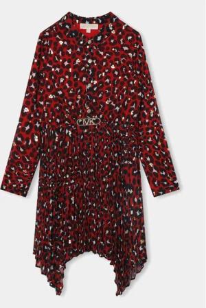 MICHAEL KORS KIDS Hemdkleid R12175 Rot Regular Fit