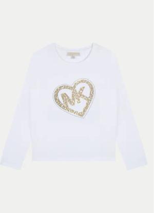 MICHAEL KORS KIDS Bluse R30144 M Weiß Regular Fit