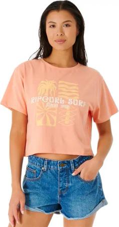Rip Curl - Always Summer Crop T-Shirt Damen light coral