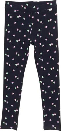 TOM TAILOR Mädchen Leggings mit Allover-Print, blau, Uni, Gr. 92/98