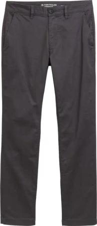 TOM TAILOR Herren Regular Fit Chino Hose, schwarz, Uni, Gr. 31/34