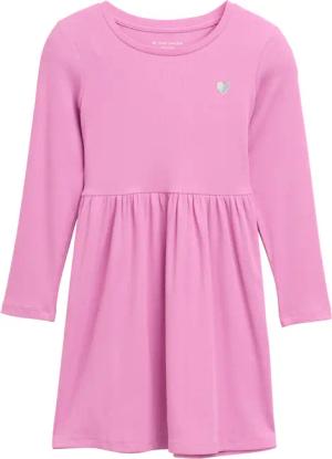 TOM TAILOR Mädchen Mini-Kleid mit Stickerei, rosa, Uni, Gr. 116/122