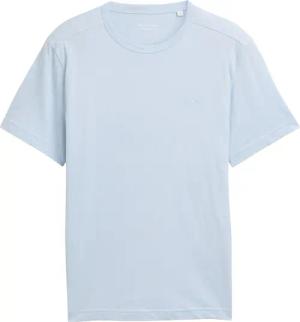 TOM TAILOR Herren Basic T-Shirt aus Baumwolle, blau, Uni, Gr. M