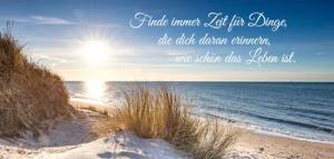 Bönninghoff Leinwandbild, Sprüche-Sprüche & Texte-Strand-Strandbilder-Sonnenaufgang-Sonnenaufgang & -untergang-Meer-Meer Bilder-Natur, (1 St.)